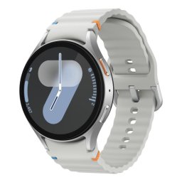 Samsung Galaxy Watch7 Bluetooth GPS NFC 44mm Super AMOLED Plata M/L Resistencia Agua 5ATM+IP68 SpO2 Pulsómetro