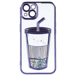 Funda Bumper Con Vaso De Purpurina Para Iphone 14