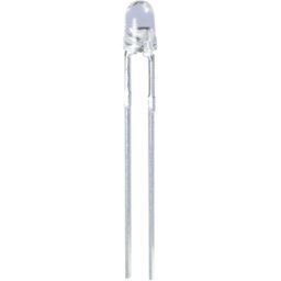 KINGBRIGHT LED 3-9000 GN - LED, 3 mm, con cable, verde, 9000 mcd, 34°