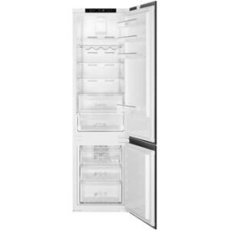 SMEG Frigorífico integrable combi No Frost Total - C8194TNE. Blanco
