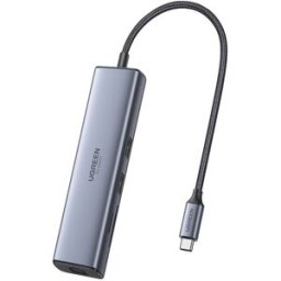 UGREEN Hub USB-C 7 en 1, 100W, HDMI hasta 4K@60Hz. Gris