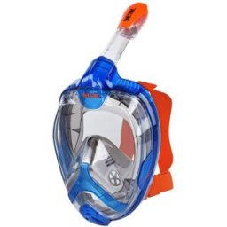 SEAC Máscara de buceo gran facial Magica Talla L-XL . Azul / Naranja