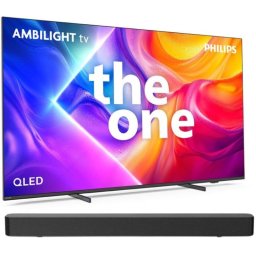 Philips Ambilight TV 75PUS9010 4K UHD QLED 75" + TAB4000 Barra de Sonido