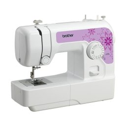 Máquina de coser Brother J17s semiautomática blanca