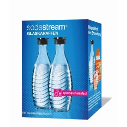 Botella SodaStream para bebida carbonatada 0.6 L transparente 2 piezas