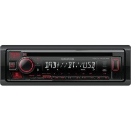 Receptor multimedia Kenwood KDC-BT450DAB Negro 1 DIN 50W Bluetooth DAB