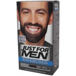 Just For Men Coloración sin Amoniaco Bigote/Barba/Patillas . (15 ml) Negro
