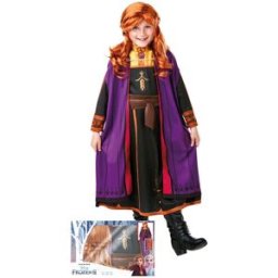 Rubies Disfraz infantil en caja Anna Frozen: El Reino de Hielo Disney . (De 3 a 4 años)