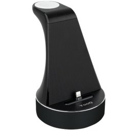 TooQ TQCD02L Base de Carga para Apple Watch y iPhone Negro