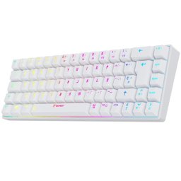 Tempest K20 Beast Teclado Mecánico Gaming Inalámbrico RGB TKL Blanco