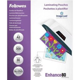 Lámina de plastificar Fellowes 100144239 A3 transparente brillante 500 unidades