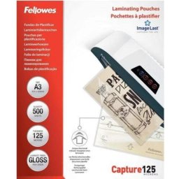 Lámina para plastificar Fellowes 100144250 A3 500 unidades transparente brillante