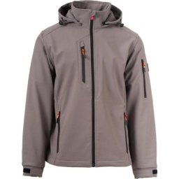 Chaqueta Softshell Payper S01056-P229-13007 Hombre Gris Smoke Capucha Desmontable WP8000mm