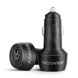 Cargador coche Axagon PWC-PQ48 USB-C y USB-A 48W carga rápida negro