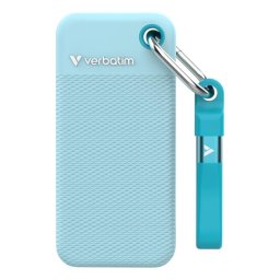 Disco Duro Verbatim Pocket SSD 2TB M.2 USB Tipo C 10 Gbit/s Azul