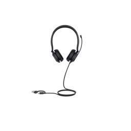Auriculares Yealink UH35 Dual con cable USB-C/A para llamadas y música negros