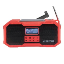 Radio Albrecht DR 112 DAB+ FM 5W USB Tipo C Negro/Rojo