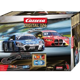 Set de pistas y vehículos de carreras Carrera Full Speed con 2 vehículos y escala 1:24