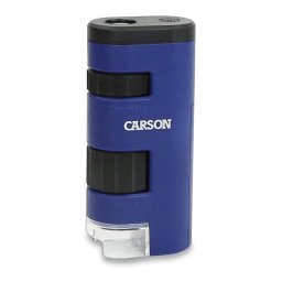 Microscopio Carson PocketMicro 60x LED Negro/Azul