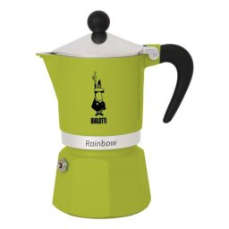 Cafetera Italiana Bialetti Rainbow 0,27 L Aluminio Verde 220 mm