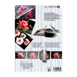 Sobres Plastificados Olympia 9165 100 piezas formatos A4 A5 A6 80 micron