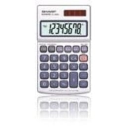 Calculadora Sharp EL-250S Bolsillo 8 Dígitos Solar Plata