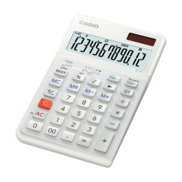 Calculadora Casio JE-12E-WE 12 dígitos Batería/Solar Blanco