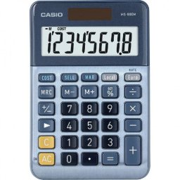 Calculadora Casio MS-88EM 8 dígitos Batería/Solar Azul