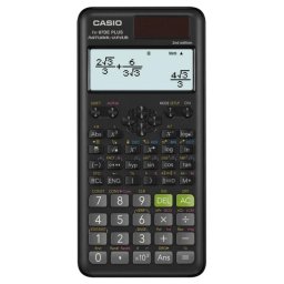 Calculadora científica Casio FX-87DE Plus 2nd edition 12 dígitos 10 líneas Solar Negro
