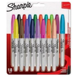 Marcador Sharpie Fine 18 piezas multicolor punta fina