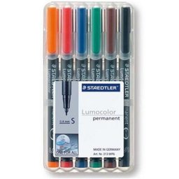 Set de marcadores permanentes Staedtler 313 WP6 0.4 mm 6 piezas
