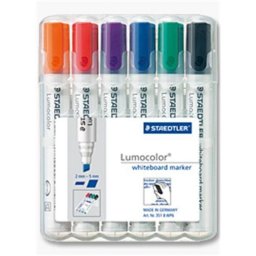 Marcador Staedtler 351 B WP6 6 piezas colores variados trazo 2 mm
