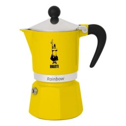 Cafetera Italiana Bialetti Rainbow 0,06 L Aluminio Amarilla 140 mm