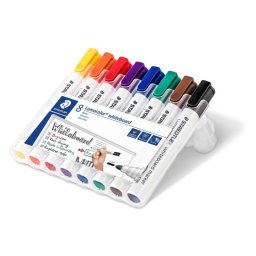 Marcadores permanentes Staedtler Lumocolor 351 WP8 8 colores surtidos