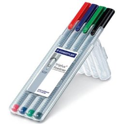 Bolígrafo Staedtler 334 SB4 Multicolor 0.3 mm Pack 4