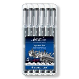 Rotulador Staedtler 308 SB6P Negro 0.8 mm Caja con 6 unidades