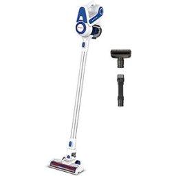 Polti Aspirador de escoba recargable vertical Slim SR90B sin cables 2 en 1. Blanco / Azul
