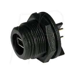 BULGIN PX0447 - Conector del panel trasero sin cable, mini USB tipo B.