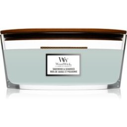 Sagewood & Seagrass Vela Perfumada Con Mecha De Madera (Hearthwick) 453,6 G