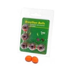 Diverty Sex Taloka Brazilian Balls Intimate Gel Fresa y Chocolate 5uds