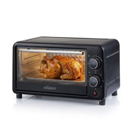Horno Sobremesa Nilson Life Mini 9L 800W Temporizador Mecánico Negro