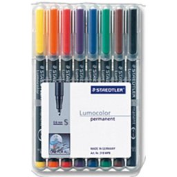 Marcador permanente Staedtler 313 WP8 0.4 mm 8 colores