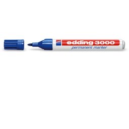 Marcador permanente Edding 3000-3 Azul 1.5 mm a 3 mm Recargable