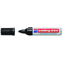 Rotulador para colorear Edding 550 Negro Recargable Secado Rápido