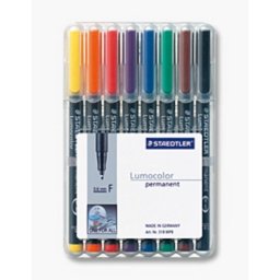 Marcador permanente Staedtler 318 WP8, 8 colores, 0.6 mm, 8 piezas