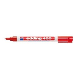 Marcador permanente Edding 400 Rojo 1 mm 10 piezas