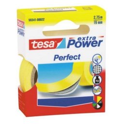 Cinta adhesiva Tesa 56341 Amarillo Fuerte 19 mm 2,75 m