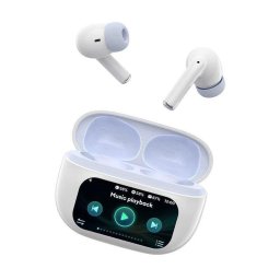 Auriculares Paxa Ai Friend Pro inalámbricos Bluetooth 5.4 deportivos con pantalla táctil y resistencia IPX5
