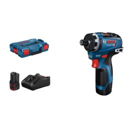 Destornillador eléctrico Bosch GSR 12V-35 con mango de pistola y 2 baterías