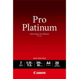Papel Fotográfico Canon Alto Brillo 300 g/m² A4 20 Hojas